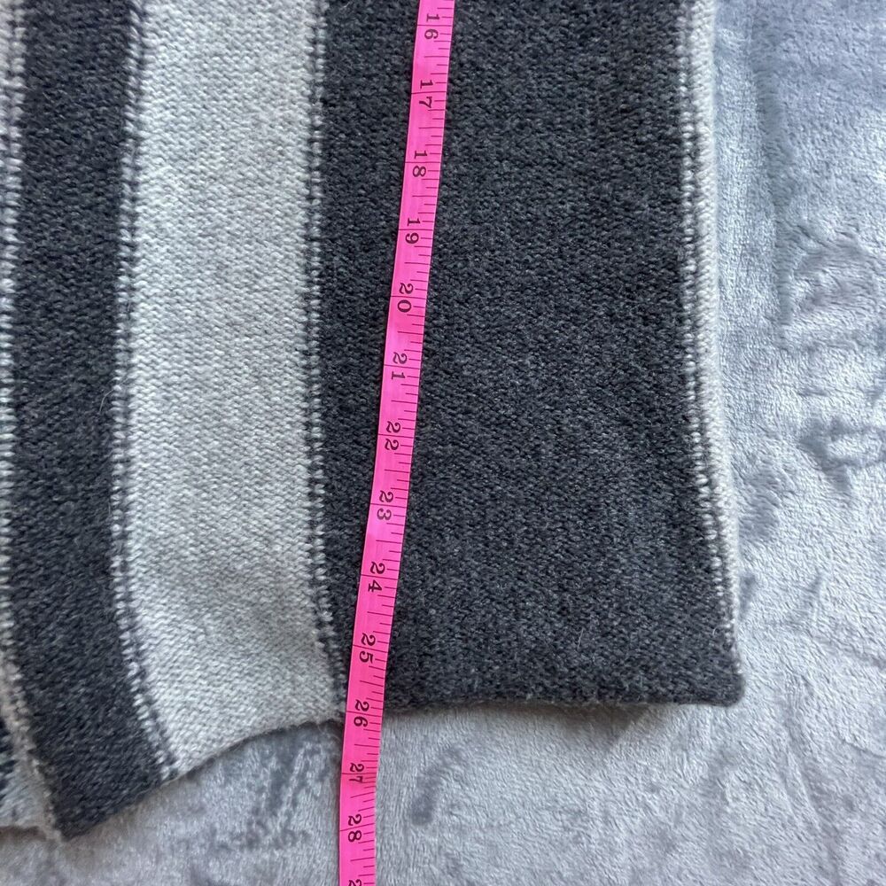 James Perse Los Angeles Sweater Womens 2 Open Front Cardigan Wool Alpaca Striped - Picture 9 of 12